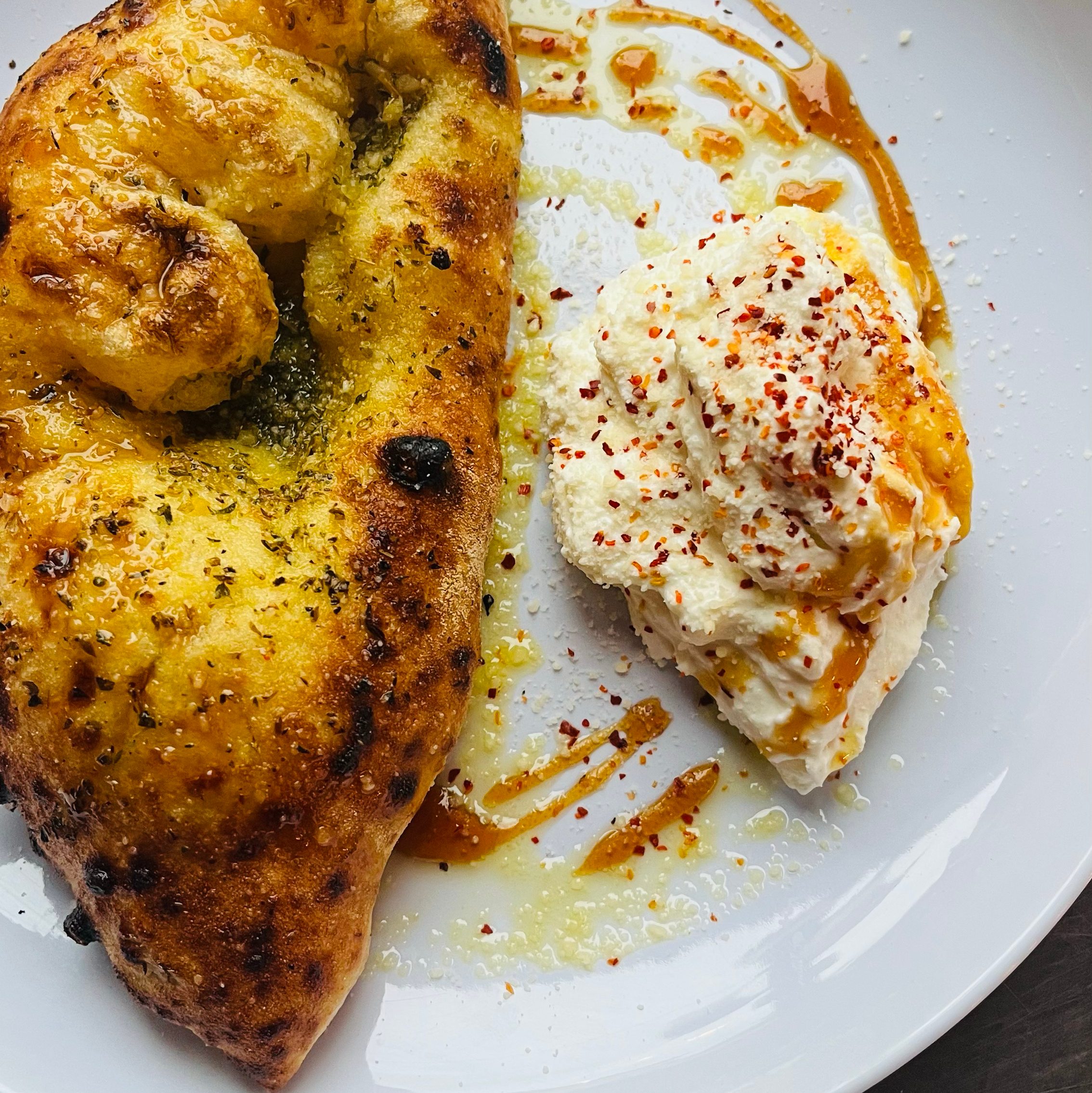 Hot Honey Ricotta Bread.